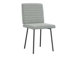 Sillas de comedor 4 unidades terciopelo gris claro