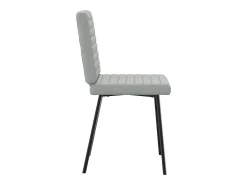 Sillas de comedor 4 unidades terciopelo gris claro