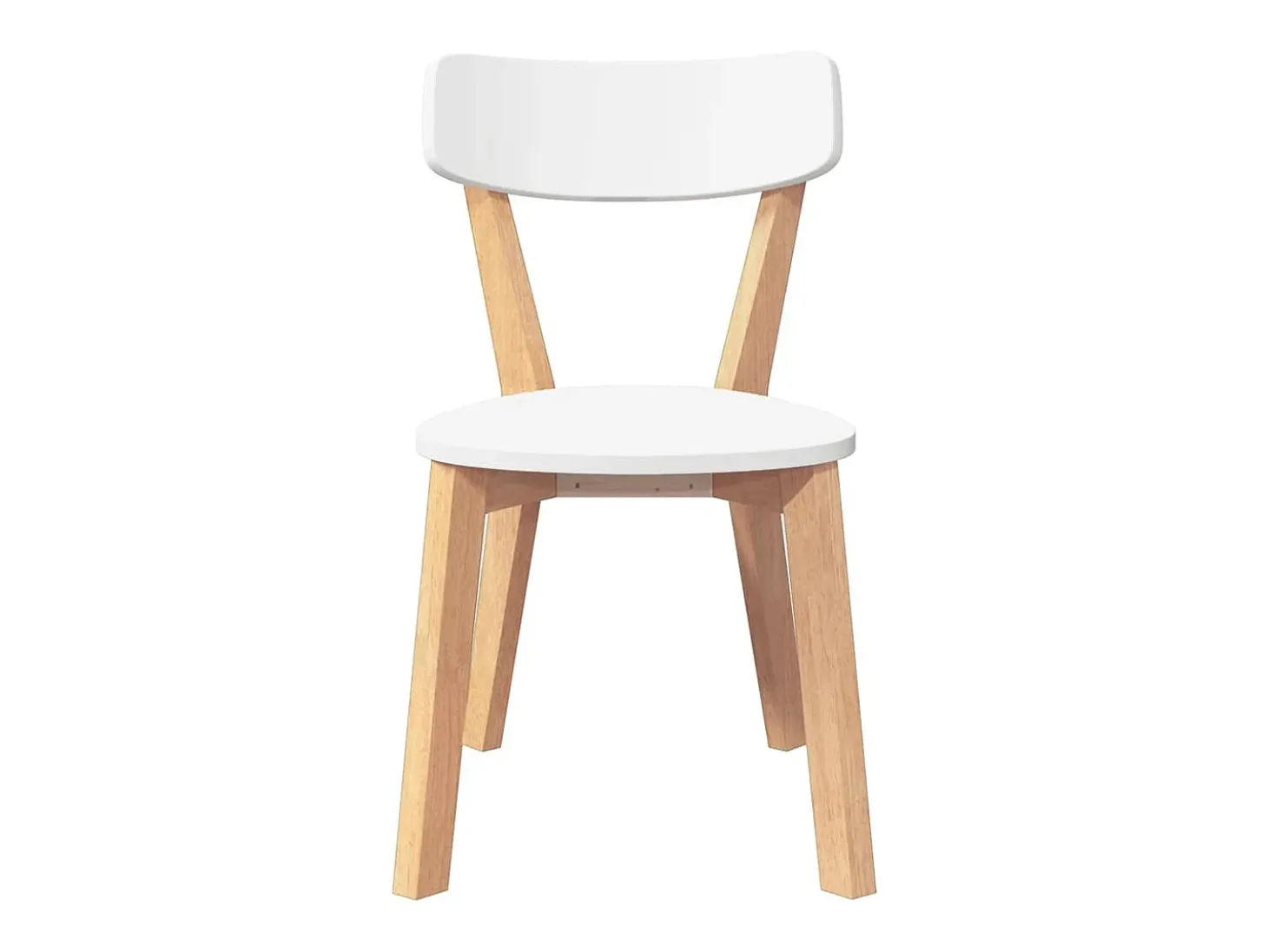 Sillas de comedor 2 unidades madera maciza de caucho