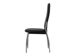 Sillas de comedor 2 unidades cuero sintético negro