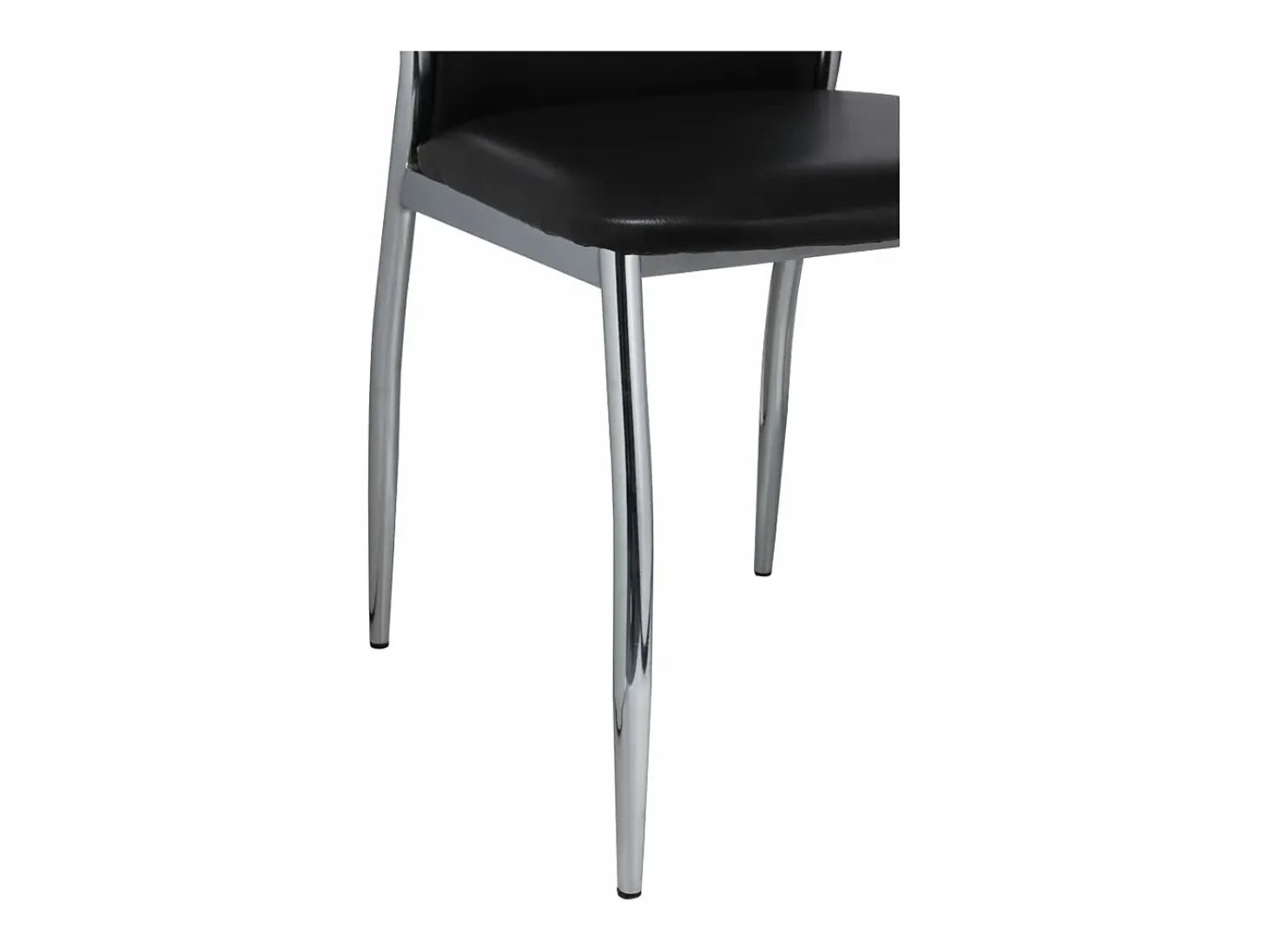 Sillas de comedor 2 unidades cuero sintético negro