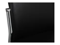 Sillas de comedor 2 unidades cuero sintético negro