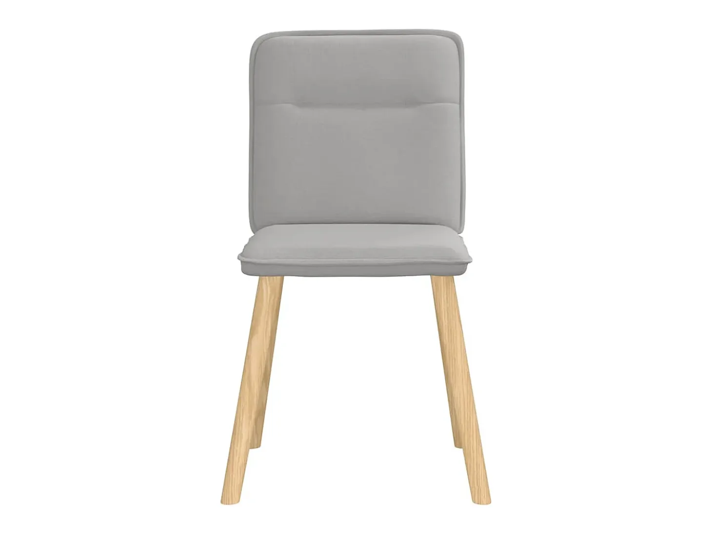Sillas de comedor 2 unidades tela gris nube