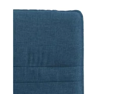 Sillas de comedor 6 unidades tela azul