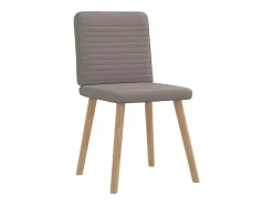 Sillas de comedor 2 unidades tela gris taupé