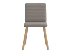 Sillas de comedor 2 unidades tela gris taupé
