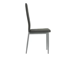 Sillas de comedor 4 unidades cuero sintético gris ES820658