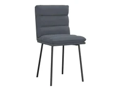 Sillas de comedor 6 unidades terciopelo gris oscuro