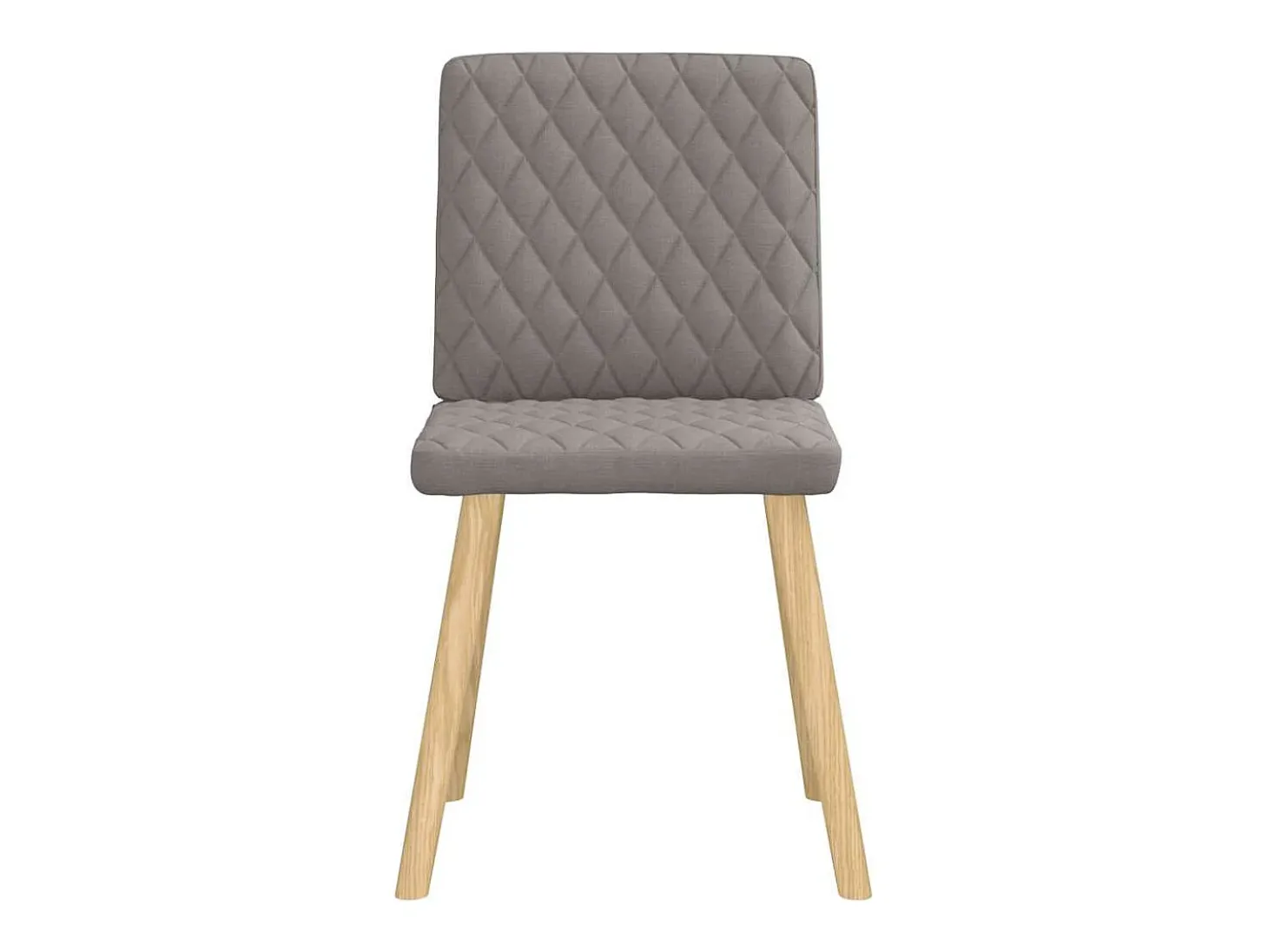 Sillas de comedor 6 unidades de tela gris taupe