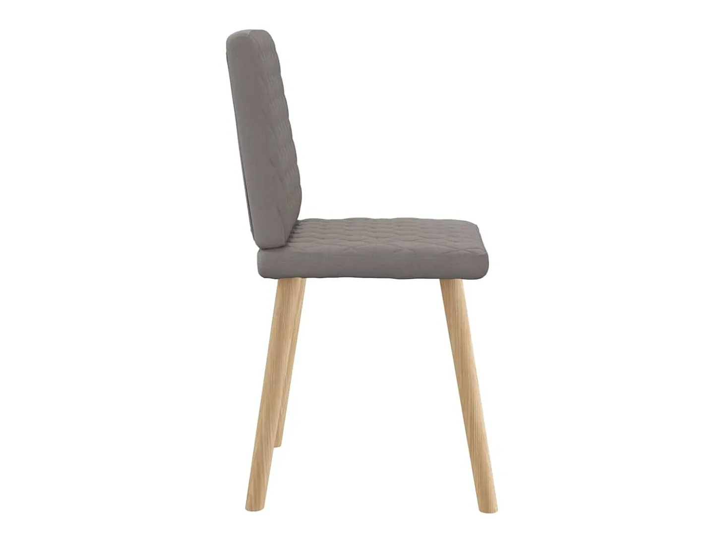 Sillas de comedor 6 unidades de tela gris taupe