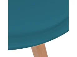 Sillas de comedor 6 unidades plástico turquesa
