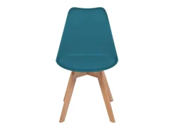 Sillas de comedor 6 unidades plástico turquesa