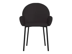 Sillas de comedor 2 unidades cuero sintético negro