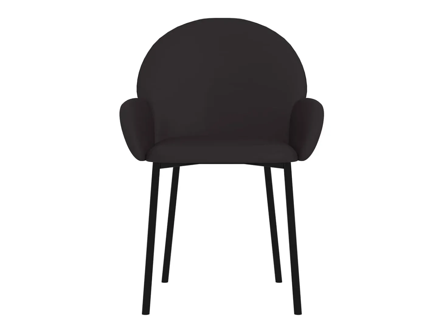 Sillas de comedor 2 unidades cuero sintético negro