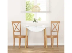 Sillas de comedor 2 unidades madera maciza de caucho