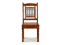 Sillas de comedor 2 unidades madera maciza color miel clásico