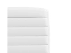 Sillas de comedor 4 unidades cuero sintético blanco