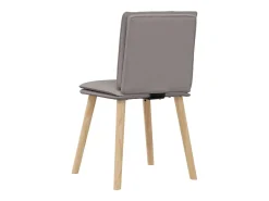 Sillas de comedor 4 unidades tela taupe