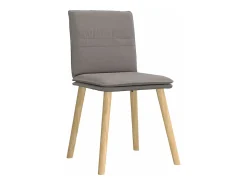 Sillas de comedor 4 unidades tela taupe