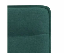 Sillas de comedor 2 unidades tela verde oscuro