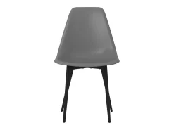 Sillas de comedor 4 unidades gris PP