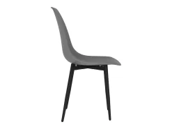 Sillas de comedor 4 unidades gris PP