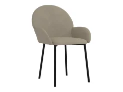 Sillas de comedor 2 unidades terciopelo gris claro