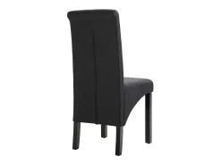 Sillas de comedor 6 unidades tela gris oscuro