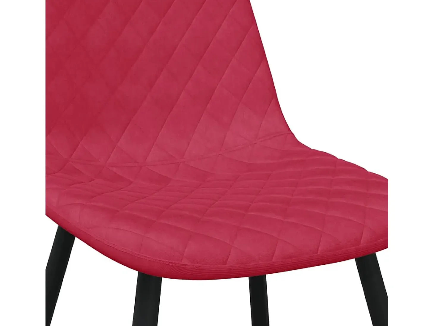 Sillas de comedor 2 unidades terciopelo rojo tinto
