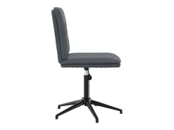 Sillas de comedor 4 unidades terciopelo gris oscuro