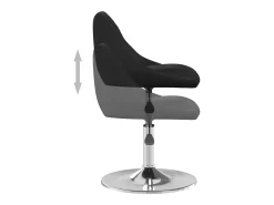 Sillas de comedor 4 unidades cuero sintético negro