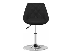 Sillas de comedor 4 unidades cuero sintético negro