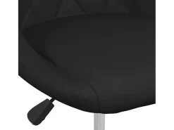 Sillas de comedor 4 unidades cuero sintético negro