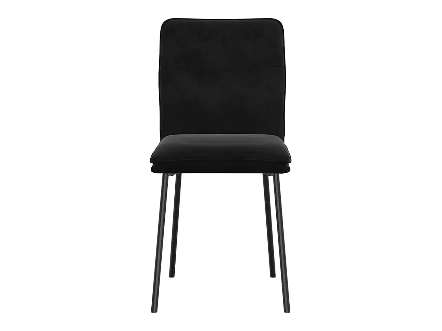 Sillas de comedor 4 unidades terciopelo negro