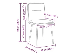 Sillas de comedor 4 unidades terciopelo negro