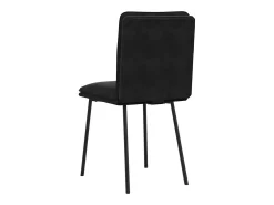 Sillas de comedor 4 unidades terciopelo negro
