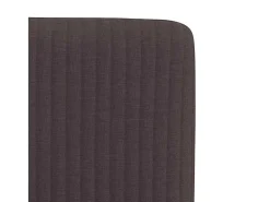 Sillas de comedor 6 unidades tela marrón oscuro