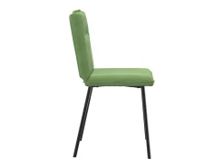 Sillas de comedor 2 unidades terciopelo verde claro