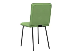 Sillas de comedor 2 unidades terciopelo verde claro