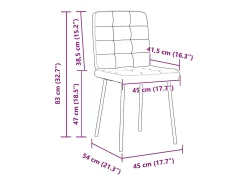 Sillas de comedor 2 unidades terciopelo azul