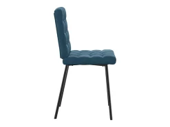 Sillas de comedor 2 unidades terciopelo azul