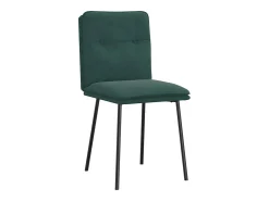 Sillas de comedor 2 unidades terciopelo verde oscuro