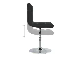 Sillas de comedor 6 unidades cuero sintético negro
