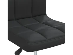 Sillas de comedor 6 unidades cuero sintético negro