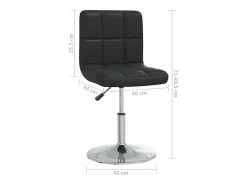 Sillas de comedor 6 unidades cuero sintético negro