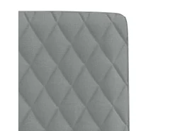 Sillas de comedor 4 unidades tela gris claro