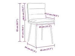 Sillas de comedor 2 unidades terciopelo gris claro