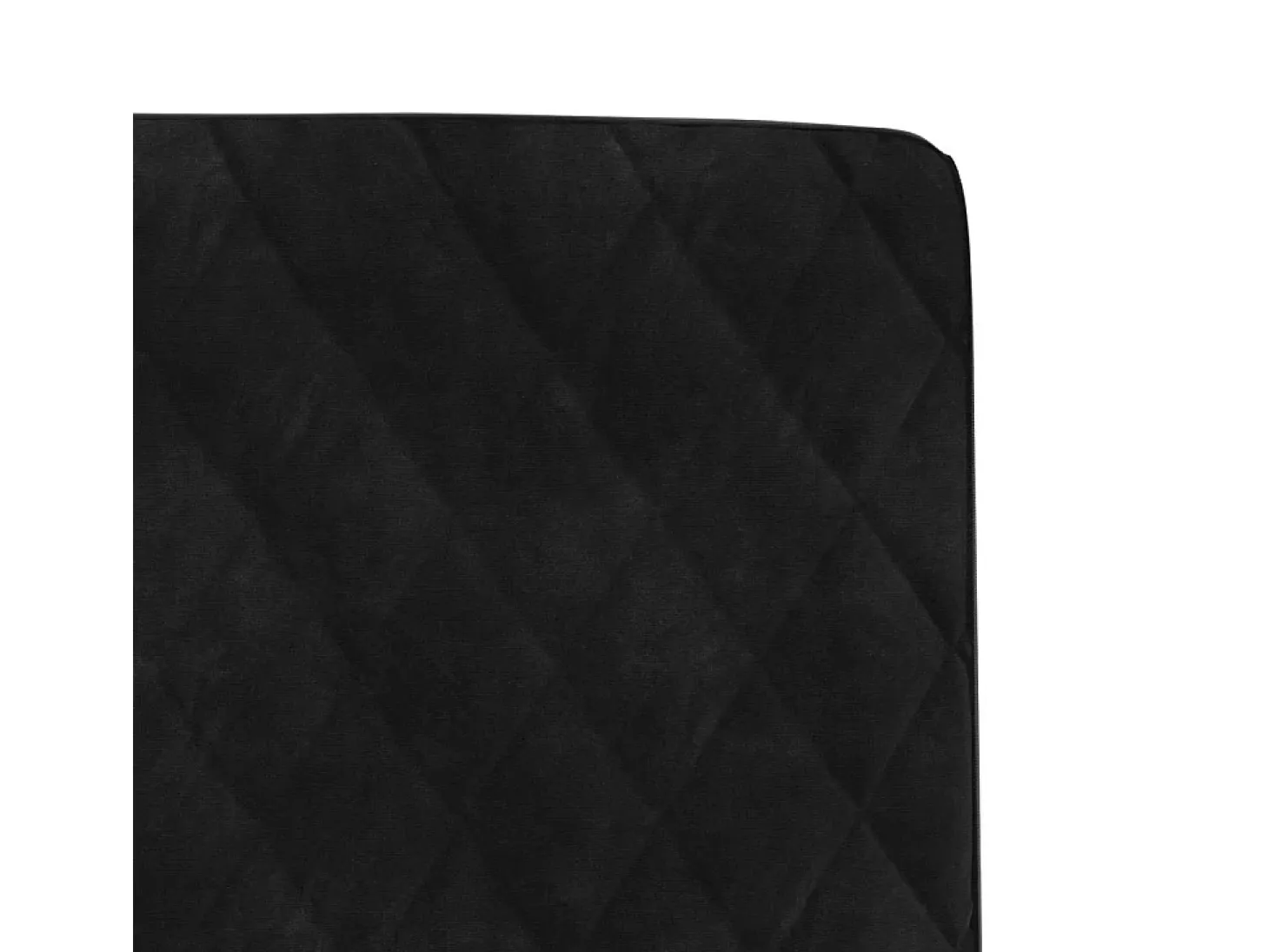 Sillas de comedor 4 unidades terciopelo negro