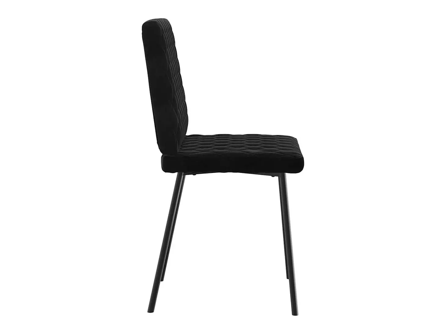 Sillas de comedor 4 unidades terciopelo negro