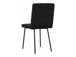 Sillas de comedor 4 unidades terciopelo negro